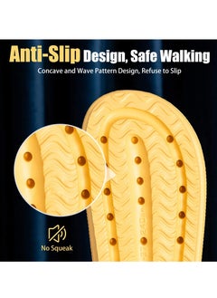 Arabest Cloud Slides Women's and Men's Bathroom Anti Slip Quick Dry Ultra Soft Thick Bottom Home Slippers  - Image 5