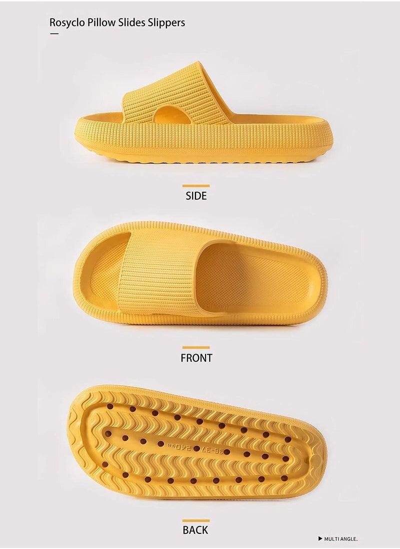 Arabest Cloud Slides Women's and Men's Bathroom Anti Slip Quick Dry Ultra Soft Thick Bottom Home Slippers  - Image 1