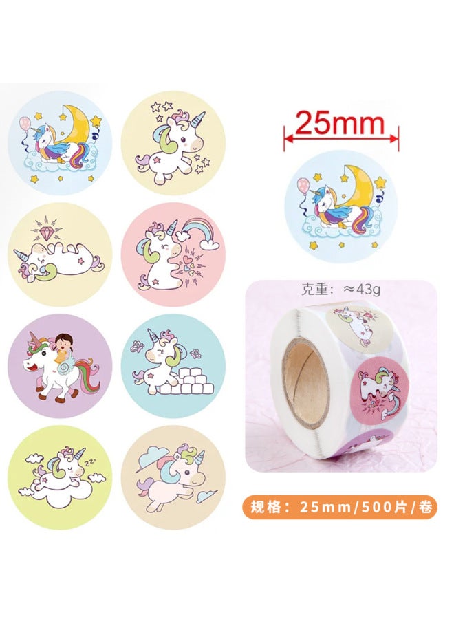 HELPS Children's Roll Sealing Sticker Cute Astronaut's Hand Account Sticker Cartoon Sticker Diy Decorative Pattern Sticker - Image 1