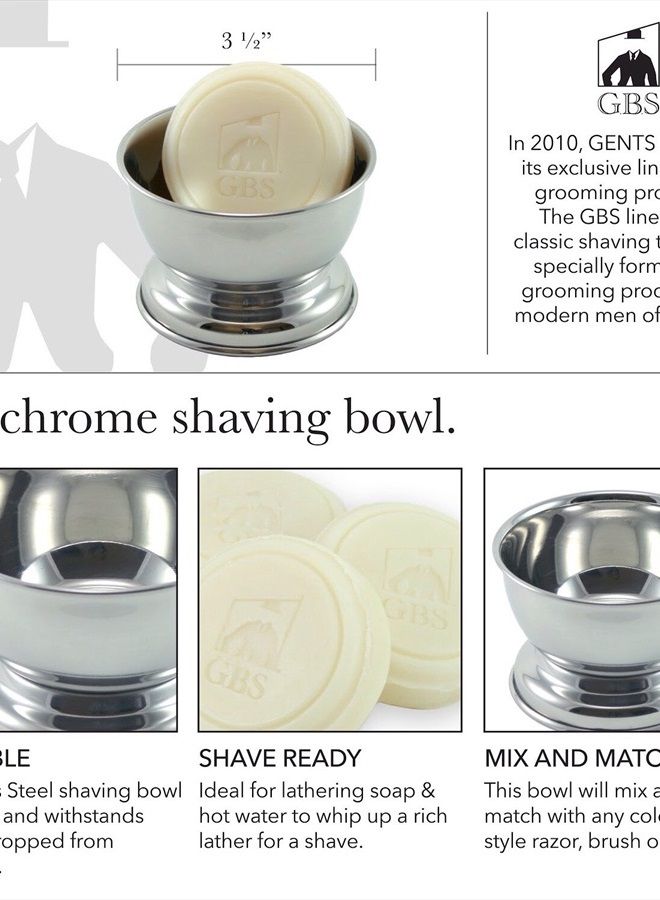 G.B.S Men's Professional Barber Wet Shaving Set- Interchangeable Shaving Razor + Bristle Brush + Bowl + Blades + Natural Shave Soap + Doppler Bag Old School Gentlemen Shaving kit- Shave like King - Image 4