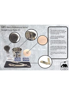 G.B.S Men's Professional Barber Wet Shaving Set- Interchangeable Shaving Razor + Bristle Brush + Bowl + Blades + Natural Shave Soap + Doppler Bag Old School Gentlemen Shaving kit- Shave like King  - Image 2