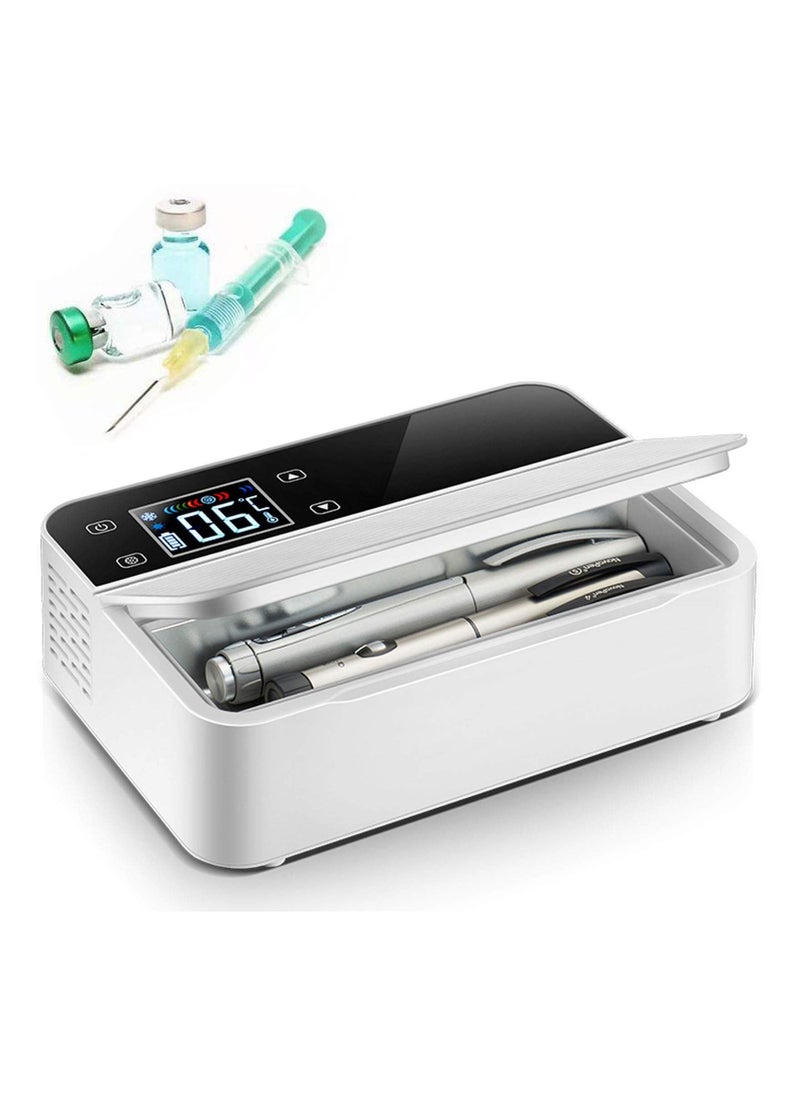 Small Fridge Cooler, Insulin Cooler Case Portable Insulin Bag Travel Keep Chilled at 2-8 Degrees, Medical Insulin Travel Case,3batteries - Image 1