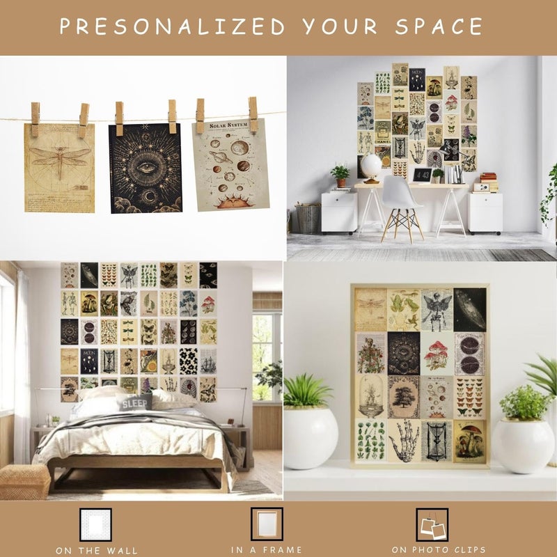 Kitty Cat Vintage Aesthetic Wall Collage Kit 30 Unique Poster Set Free Tape 4x6in Each Posters Dorm Bedroom Decor Hostel Essential Aesthetic Room Decor Vintage - Image 3