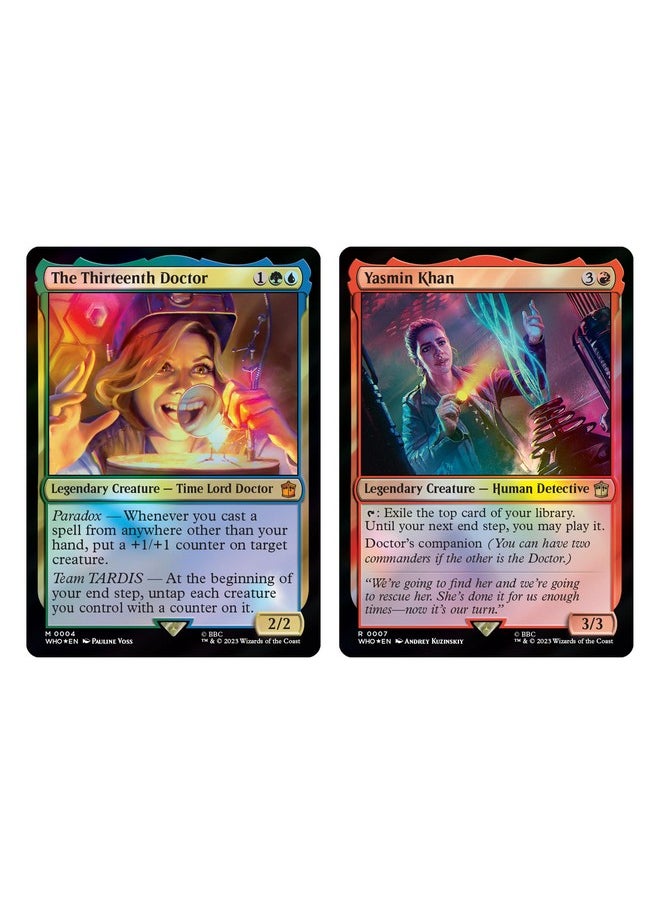 Magic the Gathering Doctor Who Commander Deck - Paradox Power (100-Card Deck, 2-Card Collector Booster Sample Pack + Accessories)  - Image 4