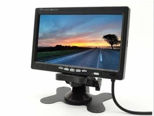 SKPM 7 Inch Industrial Tft Lcd Monitor Car Cctv Monitor Hdmi/Vga/Av Interface Rear View Monitor, Black - Image 1
