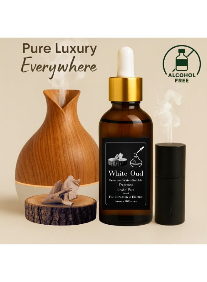 عطر عود أبيض مركز - ريفيل 50 مل للفواحات الكهربائية البخارية-  Ultrasonic  - خالٍ من الكحول - امن صحيا - مع ثبات طويل - Image 1