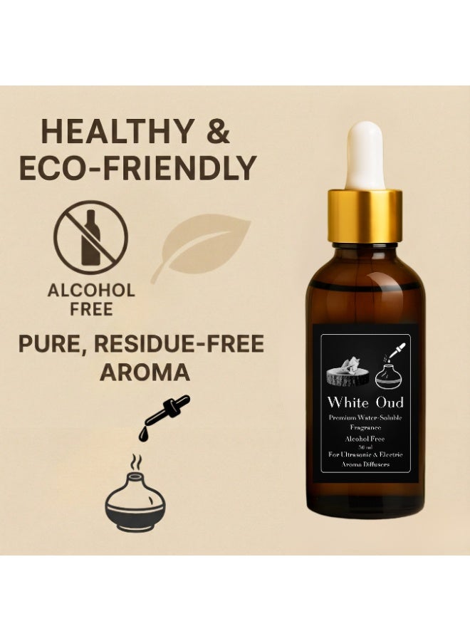 عطر عود أبيض مركز - ريفيل 50 مل للفواحات الكهربائية البخارية-  Ultrasonic  - خالٍ من الكحول - امن صحيا - مع ثبات طويل - Image 3