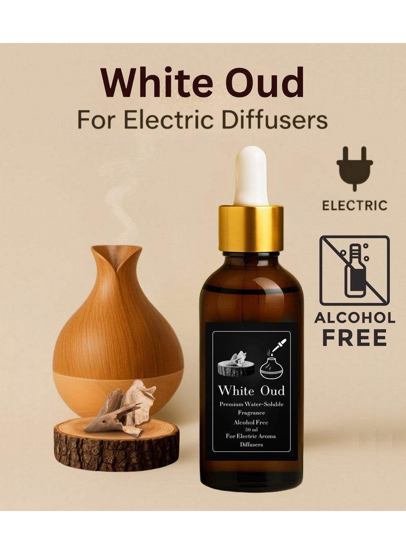 عطر عود أبيض مركز - ريفيل 50 مل للفواحات الكهربائية البخارية - خالٍ من الكحول - امن صحيا - مع ثبات طويل - Image 1
