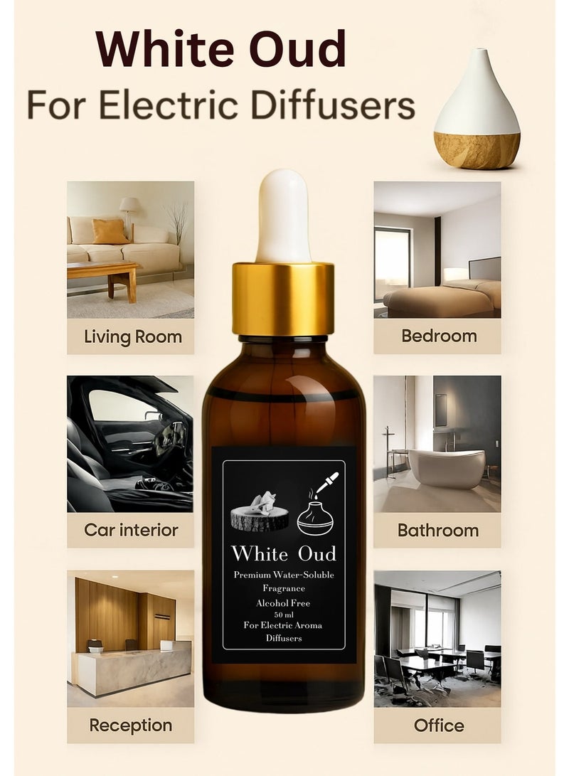 عطر عود أبيض مركز - ريفيل 50 مل للفواحات الكهربائية البخارية - خالٍ من الكحول - امن صحيا - مع ثبات طويل - Image 4