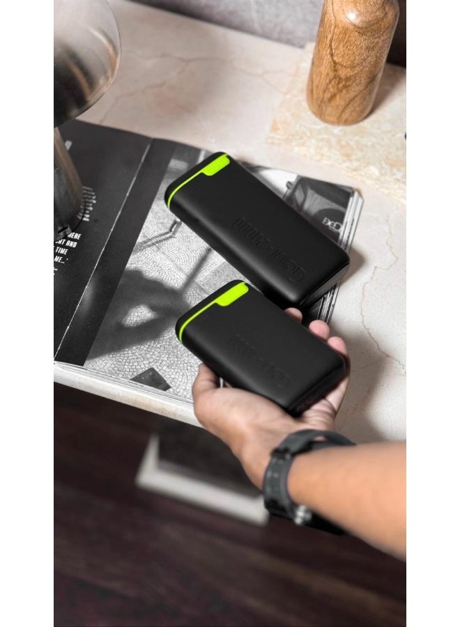 Goui 10000 mAh & 20000 mAh (Pack of 1 each) Kigo Power Bank Portable Charger – Simultaneous Charging for Smartphones, Tablets, Gaming Devices, Bluetooth & More – Compact, Travel-Friendly Design for On-the-Go Power Anywhere - Black Black - Image 2