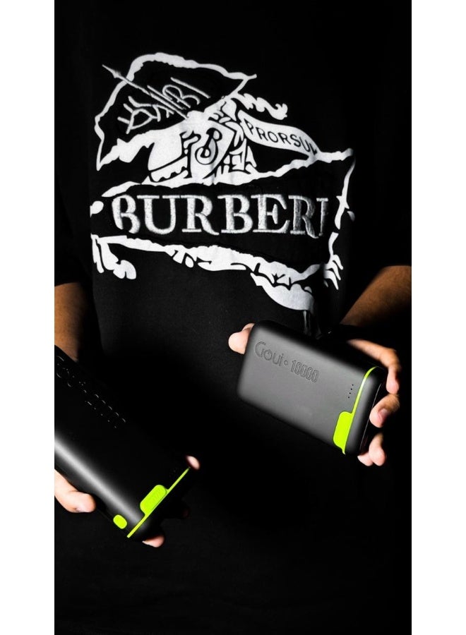 Goui 10000 mAh & 20000 mAh (Pack of 1 each) Kigo Power Bank Portable Charger – Simultaneous Charging for Smartphones, Tablets, Gaming Devices, Bluetooth & More – Compact, Travel-Friendly Design for On-the-Go Power Anywhere - Black Black - Image 5