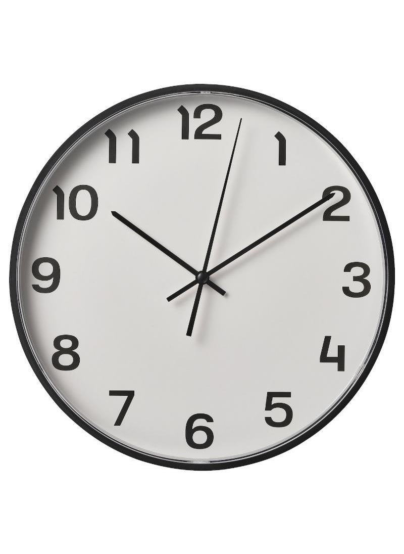 Generic Wall Clock Black 28 Cm 