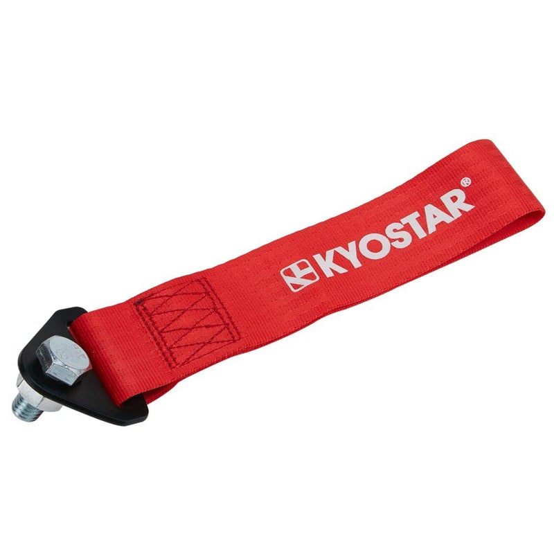 Kyostar Universal Racing Tow Strap for Front or Rear Bumper Towing Hooks (Red) - Image 3