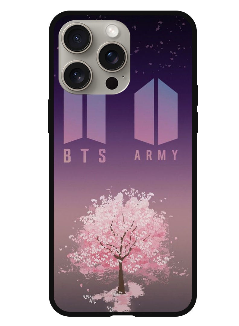 Theodor غطاء واقي مضاد للخدش ومقاوم للصدمات لجهاز iPhone 15 Pro Max BTS army - Image 1