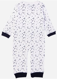 Babies Basic Printed Cotton Long Sleeves Sleepsuit  - Image 2