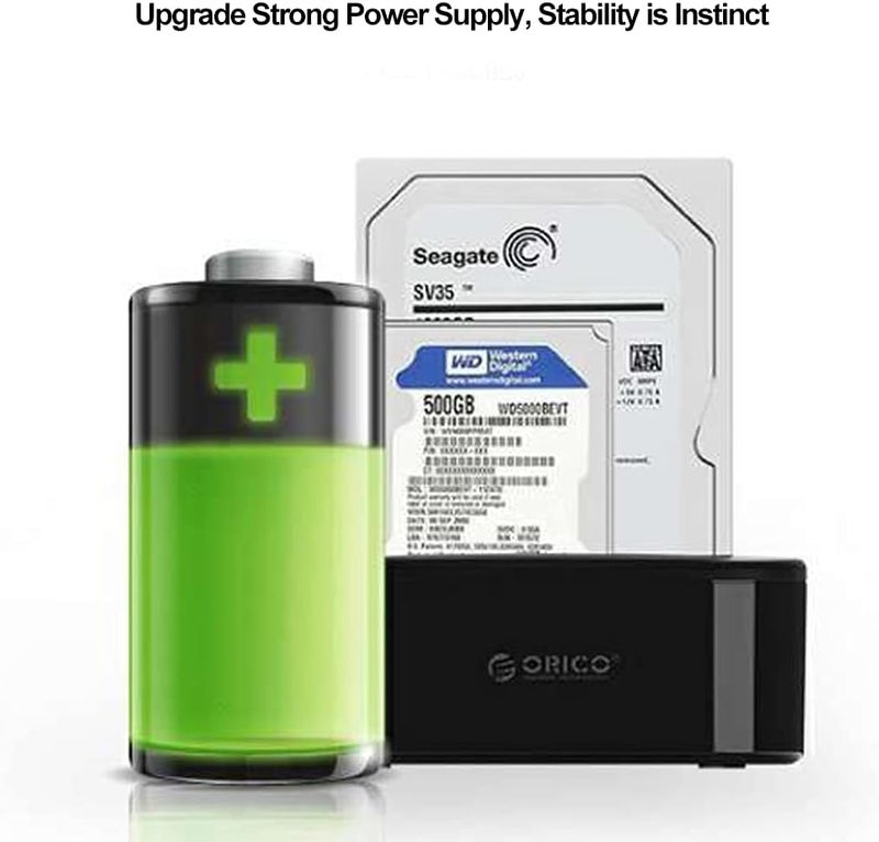 Zopsc محطة إرساء الأقراص الصلبة USB 3.0 SATA/IDE ثلاثية المآخذ مع وظيفة النسخ غير المتصل 12V / 3A مزود طاقة مستقل - Image 5