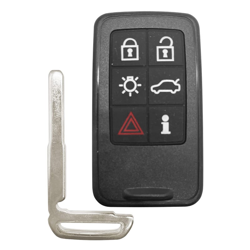AUTO KEY MAX AutoKeyMax 902Mhz Replacement for 2007-2018 Volvo S60 S80 V40 V60 V70 XC60 XC70 6 Button Smart Remote Key Fob 30659502 KR55WK49266,by AUTOKEYMAX (1) - Image 3