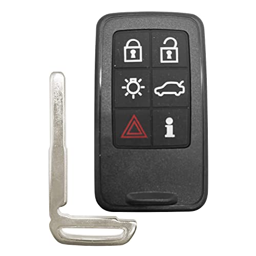 AUTO KEY MAX AutoKeyMax 902Mhz Replacement for 2007-2018 Volvo S60 S80 V40 V60 V70 XC60 XC70 6 Button Smart Remote Key Fob 30659502 KR55WK49266,by AUTOKEYMAX (1) - Image 1