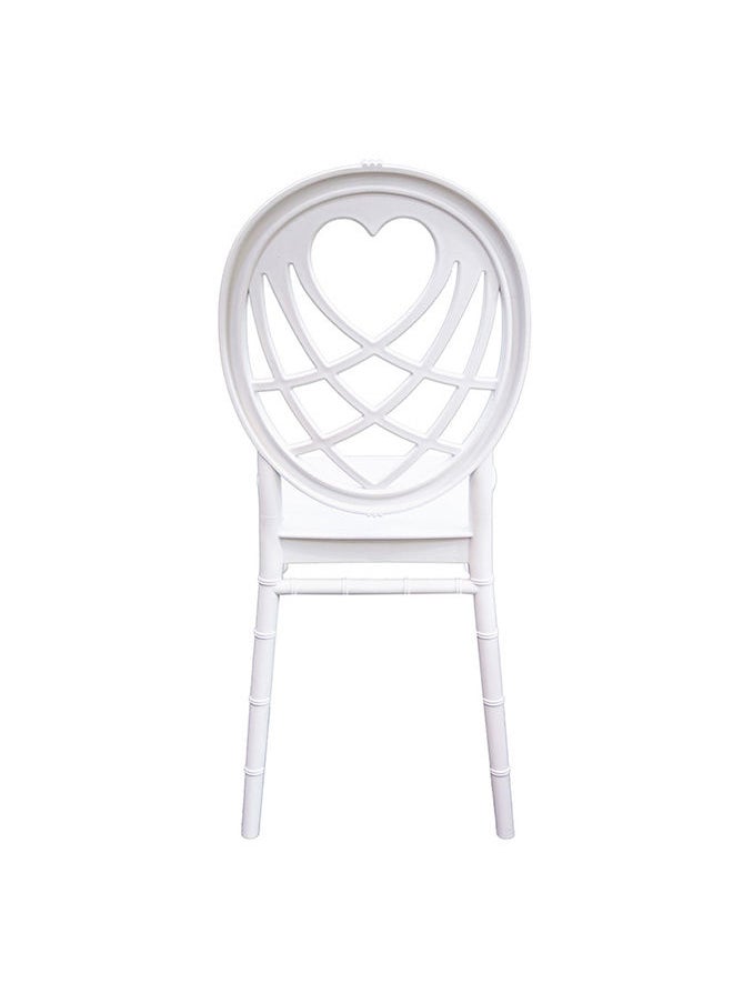 JILPHAR FURNITURE Jilphar Furniture Polypropylene Heart  Back Dining Chair JP1394  - Image 3