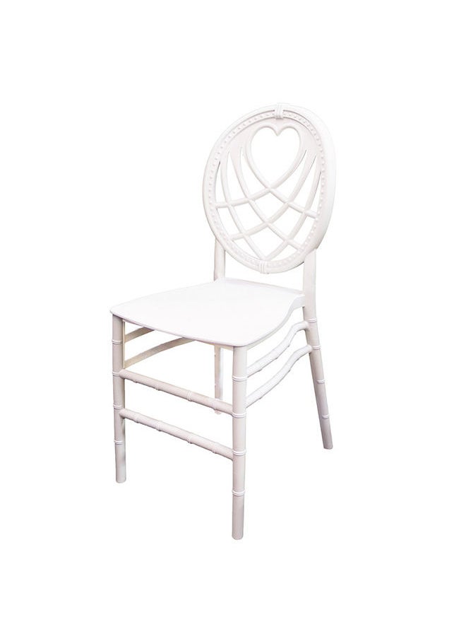 JILPHAR FURNITURE Jilphar Furniture Polypropylene Heart  Back Dining Chair JP1394  - Image 1