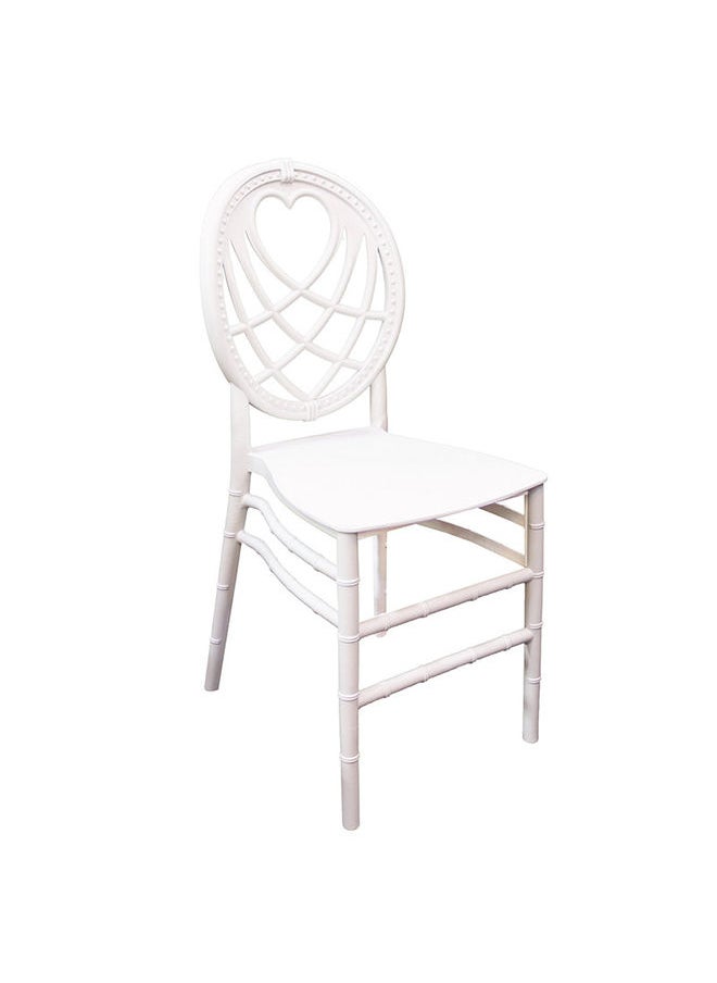 JILPHAR FURNITURE Jilphar Furniture Polypropylene Heart  Back Dining Chair JP1394  - Image 2