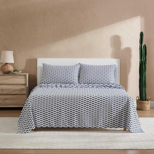 Wrangler Queen Size Sheet Set UltraSoft WrinkleResistant Bedding for Year Round Comfort Deep Pockets Bed Sheets with Matching Fitted Sheet Pillowcases Blaze Black - Image 3
