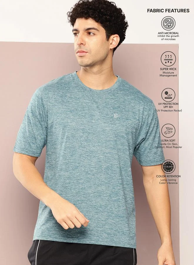Dillinger Men Round Neck Melange T-Shirt
