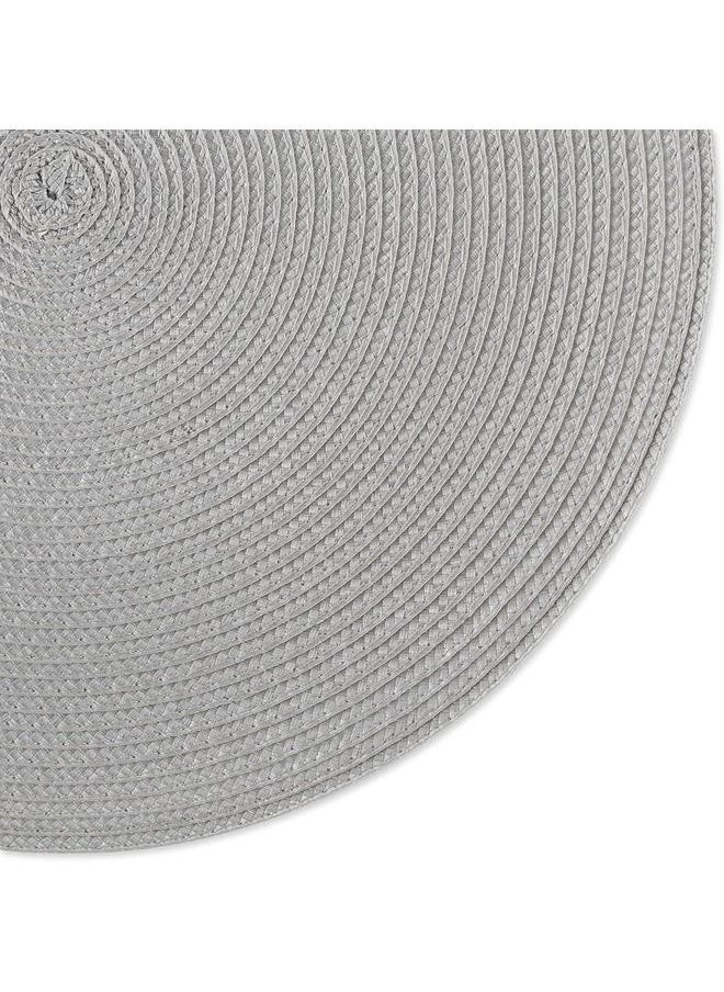 yongsheng Washable Round Woven Table Mat Coaster, 15 Inches Wipeable Scratch Resistant Table Placemats for Kitchen Table, Dining Room（6 pcs）  - Image 2