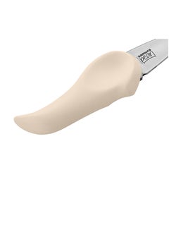 Samura Samura Pearl Oyster Knife | 3.0"/ 73 mm | Beige | Lens Shaped Stainless Steel Blades | Thermoplastic Handle | Single Layered | For Opening Oysters  - Image 2