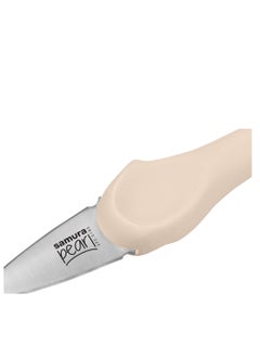 Samura Samura Pearl Oyster Knife | 3.0"/ 73 mm | Beige | Lens Shaped Stainless Steel Blades | Thermoplastic Handle | Single Layered | For Opening Oysters  - Image 5