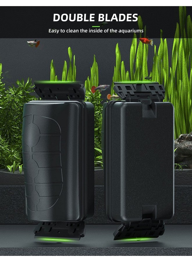 Jasonwell Magnetic Aquarium Fish Tank Cleaner Magnet Scraper for Glass Aquariums Cleaning Tools Scrubber Floating Brush (S) - Image 5