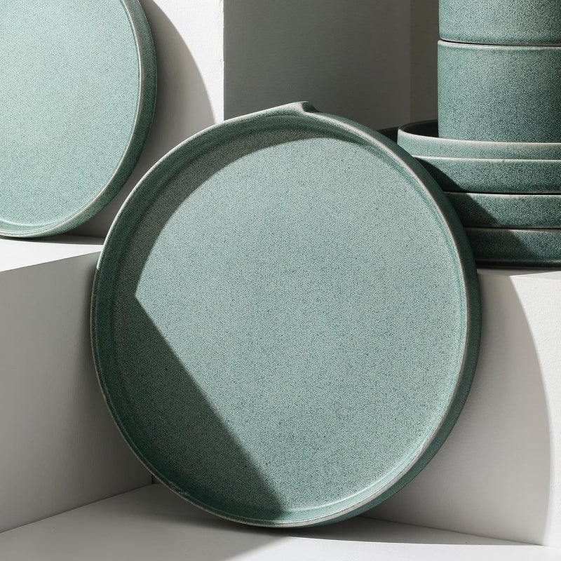 Stone Lain Bao 4Piece Dinner Plate Set Stoneware Green - Image 2