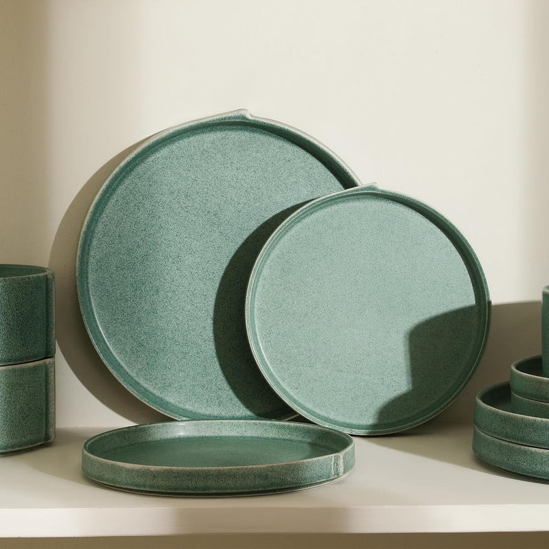 Stone Lain Bao 4Piece Dinner Plate Set Stoneware Green - Image 5