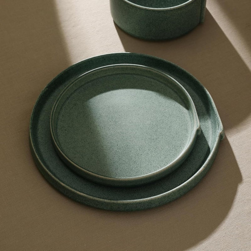 Stone Lain Bao 4Piece Dinner Plate Set Stoneware Green - Image 3