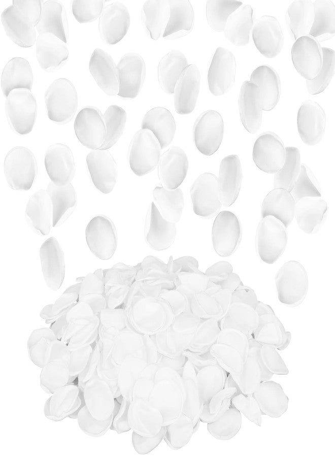 Suream White Silk Flower Petals, 300 Pcs Flower Girl Scatter Petals for Wedding Decorations, Table Centerpieces Party Bridal Showers Birthday Wedding Ceremony Decor - Image 1