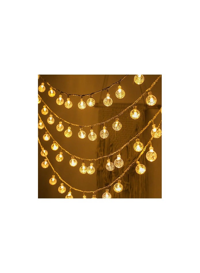 أضواء خيطية بكرة كريستالية LED – إضاءة زخرفية للمنزل، الحديقة الخارجية، حفلات الزفاف، عيد الفطر والمناسبات الاحتفالية، مثالية لخلق أجواء إضاءة دافئة وجميلة - Image 3