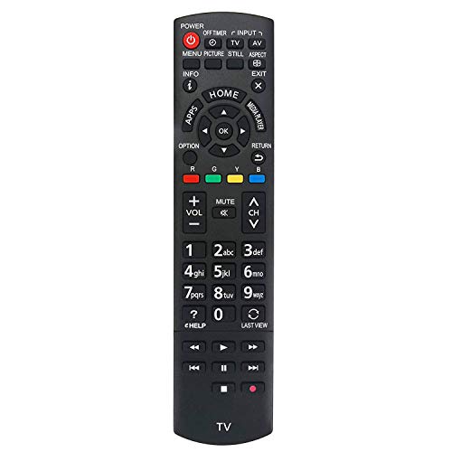 Allimity N2QAYB000834 Remote sub N2QAYB000832 Replace for Panasonic Viera LED TV TH-32AS610G TH-50AS610K TH-32AS610M TH-50AS610G TH-42AS610K TH-50AS610M TH-42AS610G TH-42AS610M TH-L42E6M TH-L50E6M - Image 1