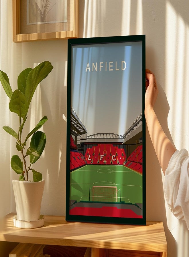 QUOTE - UNQUOTE ART Liverpool Merchandise, Anfield Frame,11x14 inches, Black Frame - Image 4
