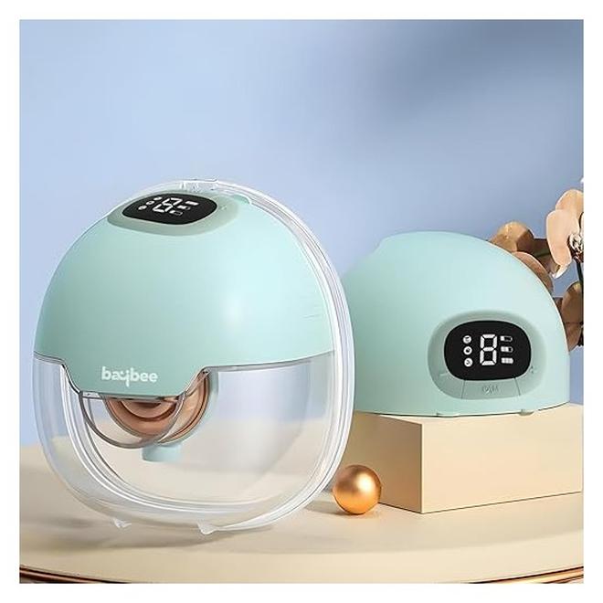 مضخة ثدي كهربائية قابلة للشحن بدون استخدام اليدين – محمولة، هادئة وغير مؤلمة مع 3 أوضاع و9 مستويات(يحتو عل 4 مصغ فانج) - Image 1