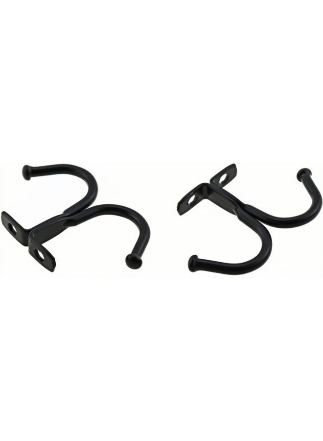 Double-hook cabinet hooks for kitchen teacup storage and coat storage, 10-piece set - Image 2