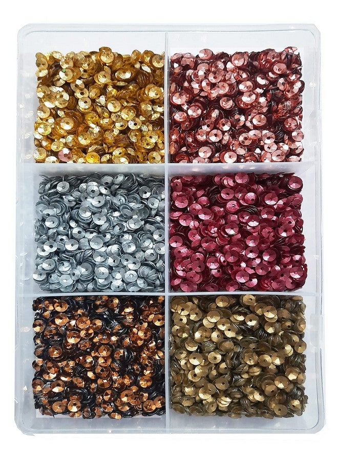 إيشوبي eshoppee 5 مم 200 جرام متعدد الألوان ترتر أحجار الراين خرز شكل دائري سيتارا لصنع المجوهرات مادة للفنون والحرف اليدوية - Image 1
