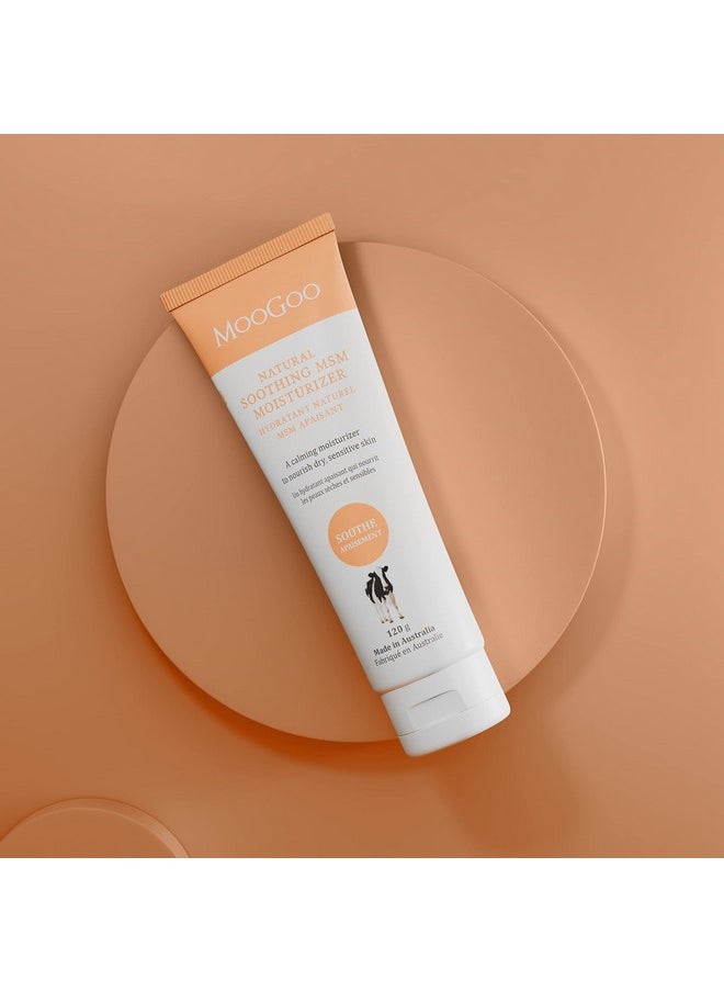 MOOGOO - Soothing Msm Moisturizer Natural Calming Moisturizing Body Lotion For Sensitive Skin For Women And For Men. Petroleum Free Paraben Free Cruelty Free. - Image 1