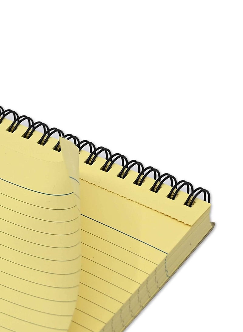 FIS Ruled Record Card 180 Gsm 6X4 Inch Double Loop Spiral 50 Sheets Yellow -FSIC64-180SPYL - Image 2
