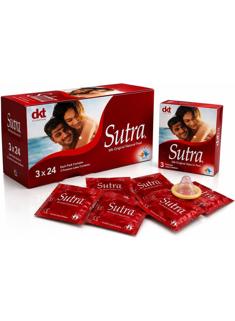 Sutra Classic Condoms - 24 Pieces (Pack Of 3)