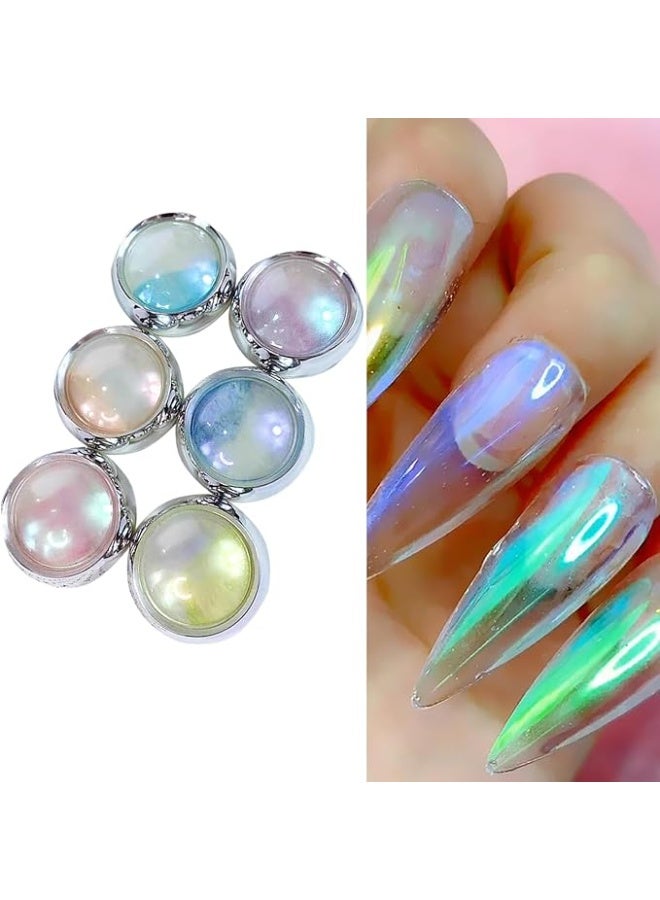 ميرمايد بودرة الأظافر - بودرة فنية متعددة الأغراض للأظافر للحصول على تأثيرات الكروم والهولوغرافيك واللمعان - تعمل مع أظافر الجل والأكريليك والديب - سهلة الاستخدام للحصول على نتائج بجودة الصالون في المنزل - Image 2