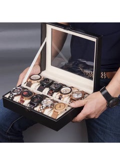 Keep your precious items organized and safe with the 10-Compartment Jewelry Storage Box and Multi-Purpose Organizer. Its practical design offers dedicated sections to organize rings, necklaces, bracelets, and earrings, making it perfect for daily use or as an elegant gift for jewelry lovers.