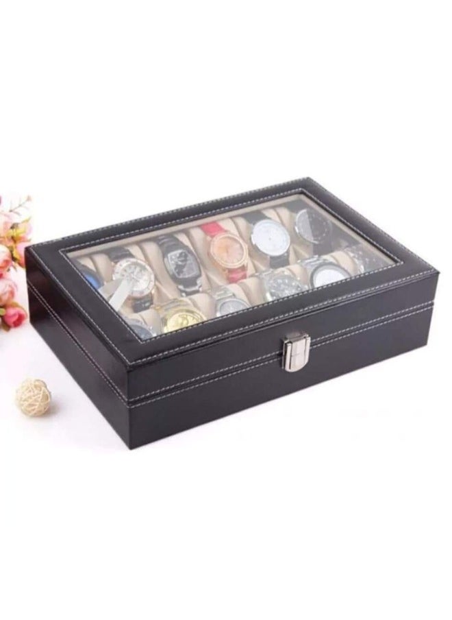 Generic - Keep your precious items organized and safe with the 10-Compartment Jewelry Storage Box and Multi-Purpose Organizer. Its practical design offers dedicated sections to organize rings, necklaces, bracelets, and earrings, making it perfect for daily use or as an elegant gift for jewelry lovers. - Image 1