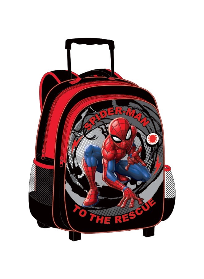 MARVEL Spider Man 5 in 1 Value Pack (16" Trolley Bag with Lunch Box, Lunch bag, Water Bottle and Pencil Case) - Image 3