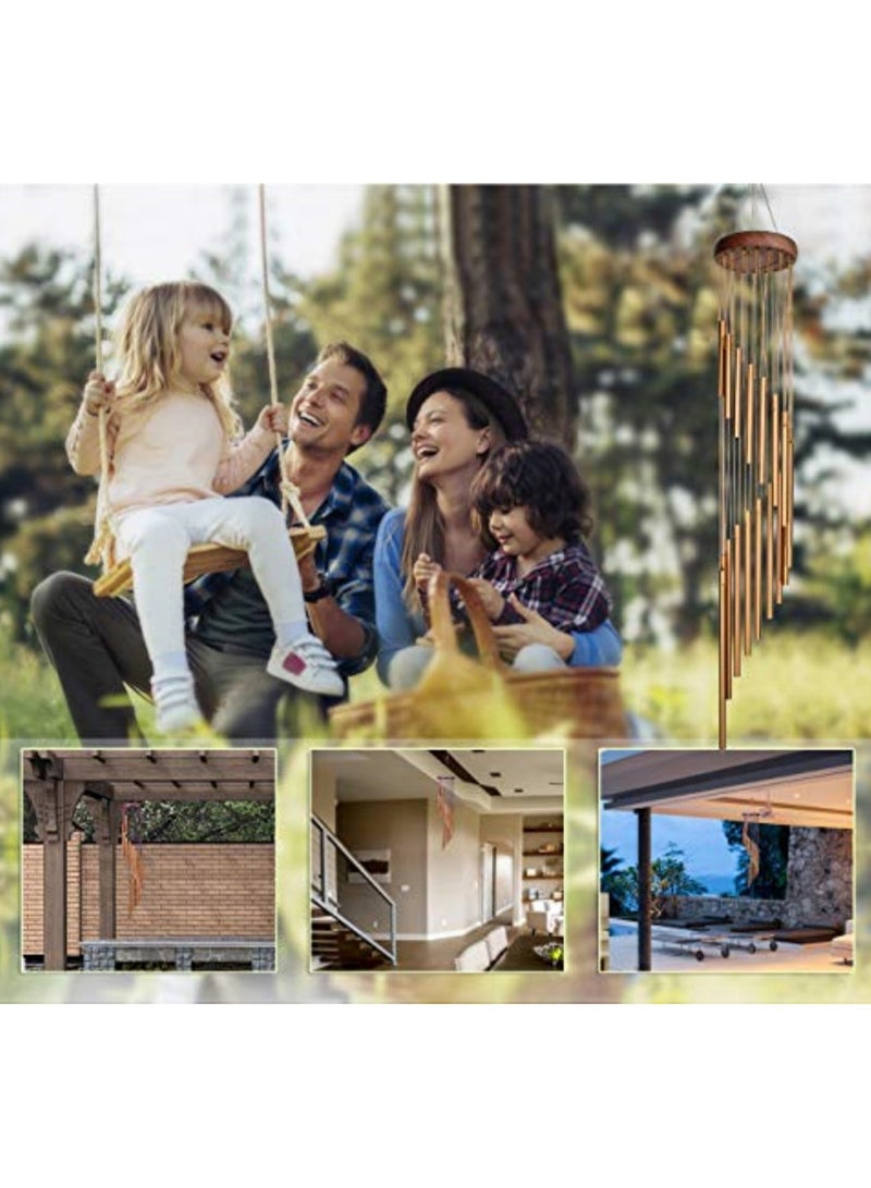 JINFANLI Wind Chimes for Outside,Memorial Gifts Wind Chimes Outdoor Clearance,35 inches Memorial Wind Chimes with S Hook for Home Garden Decoration - Image 5