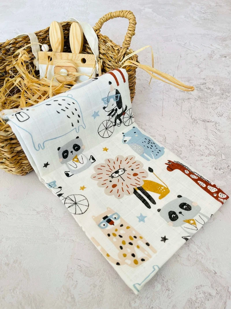 جونييروس 3 Multi-Purpose Muslin Cloth Cover Blanket